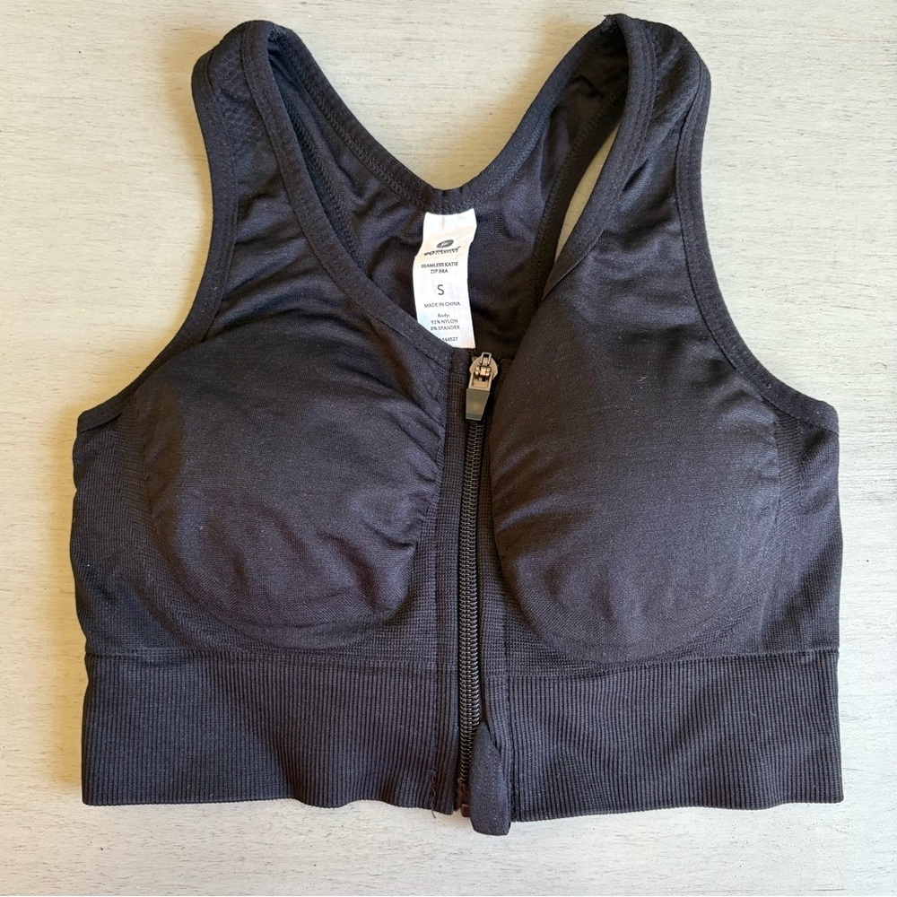 90 Degree By Reflex Activewear Support Zip Front Racerback Sports Bras Set Sz S - Picture 2 of 15